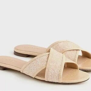 Glitter Criss Cross J Crew Sandals